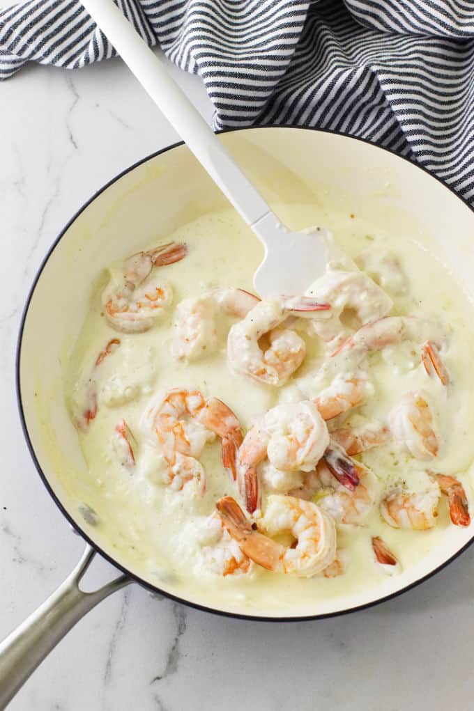 Creamy Garlic Butter Shrimp Pasta